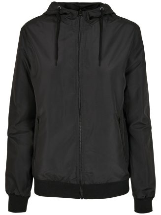 Build Your Brand Women's recycled windrunner