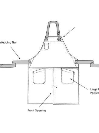 Dennys Canvas Apron with Front Split