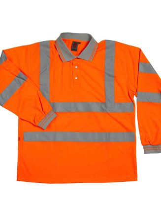 Warrior Hi-Vis Long Sleeve Polo Shirt