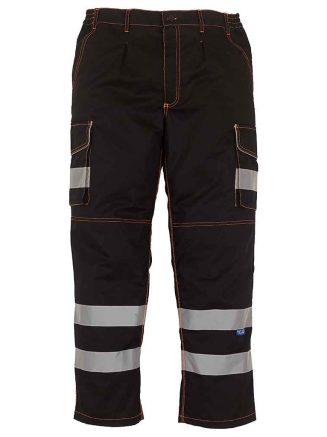 Yoko Hi-Vis Cargo Trousers with Knee Pad Pockets